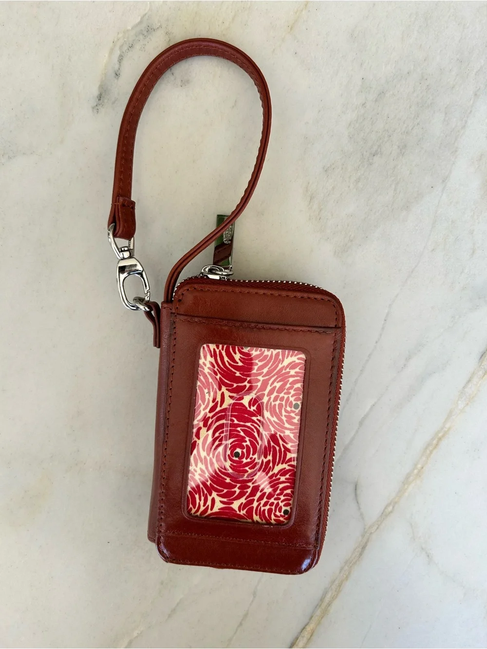 NWT HOBO Leather Wallet Wristlet Phone Pouch - Brown